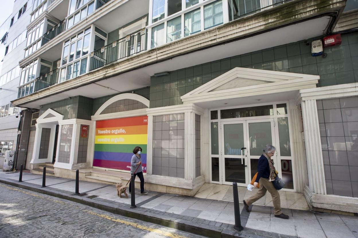 Sede del PSOE en la calle Bonifaz, antes de que el partido político procediera a su venta. 