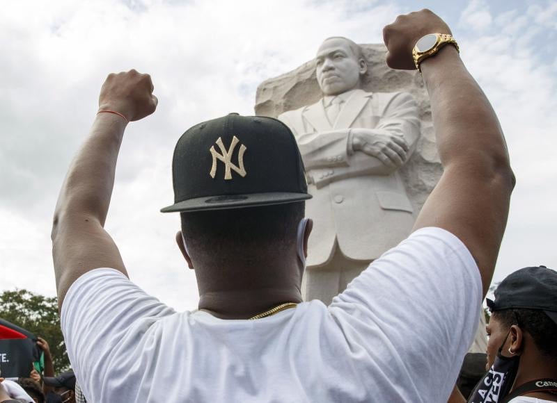 Fotos: La marcha contra el racismo en Washington, en imágenes