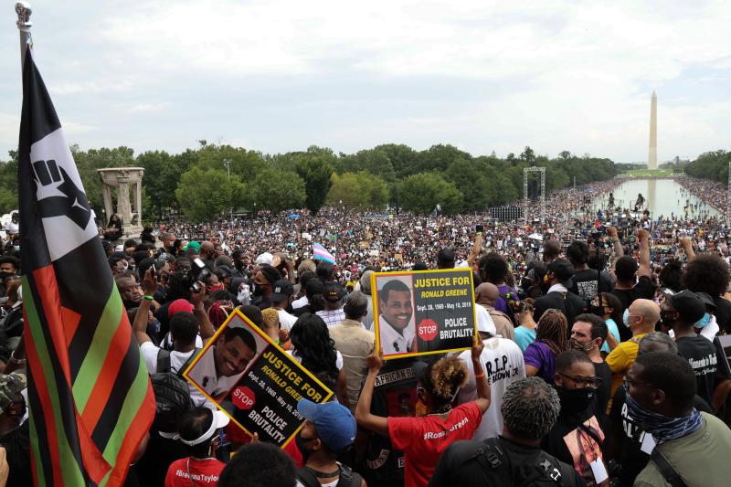 Fotos: La marcha contra el racismo en Washington, en imágenes