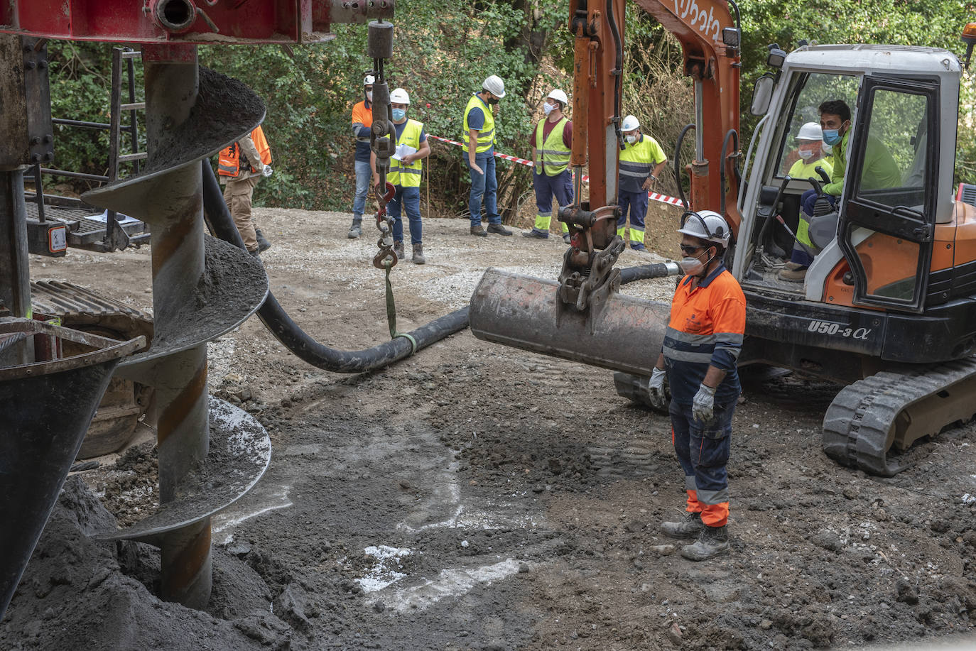 Los trabajos para recuperar el viejo acceso por El Sardinero tardarán tres meses en alcanzar la infraestructura original