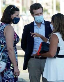 Imagen secundaria 2 - Visita relámpago de Pablo Casado a Santander