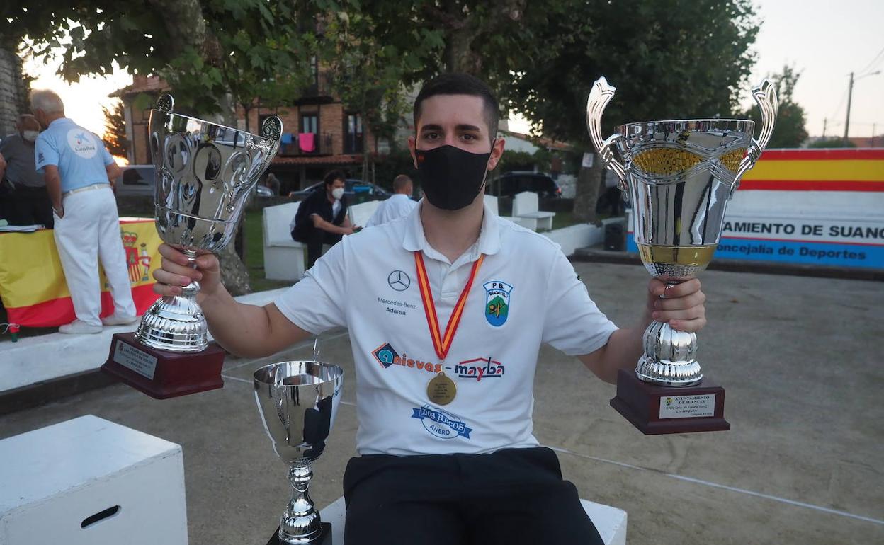 José Manuel González ganó en Cortiguera su tercera Campeonato de España sub23. 