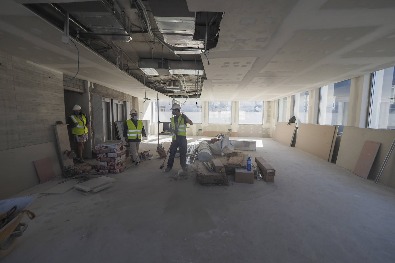 Fotos: Obras en el nuevo edificio municipal de la calle La Paz