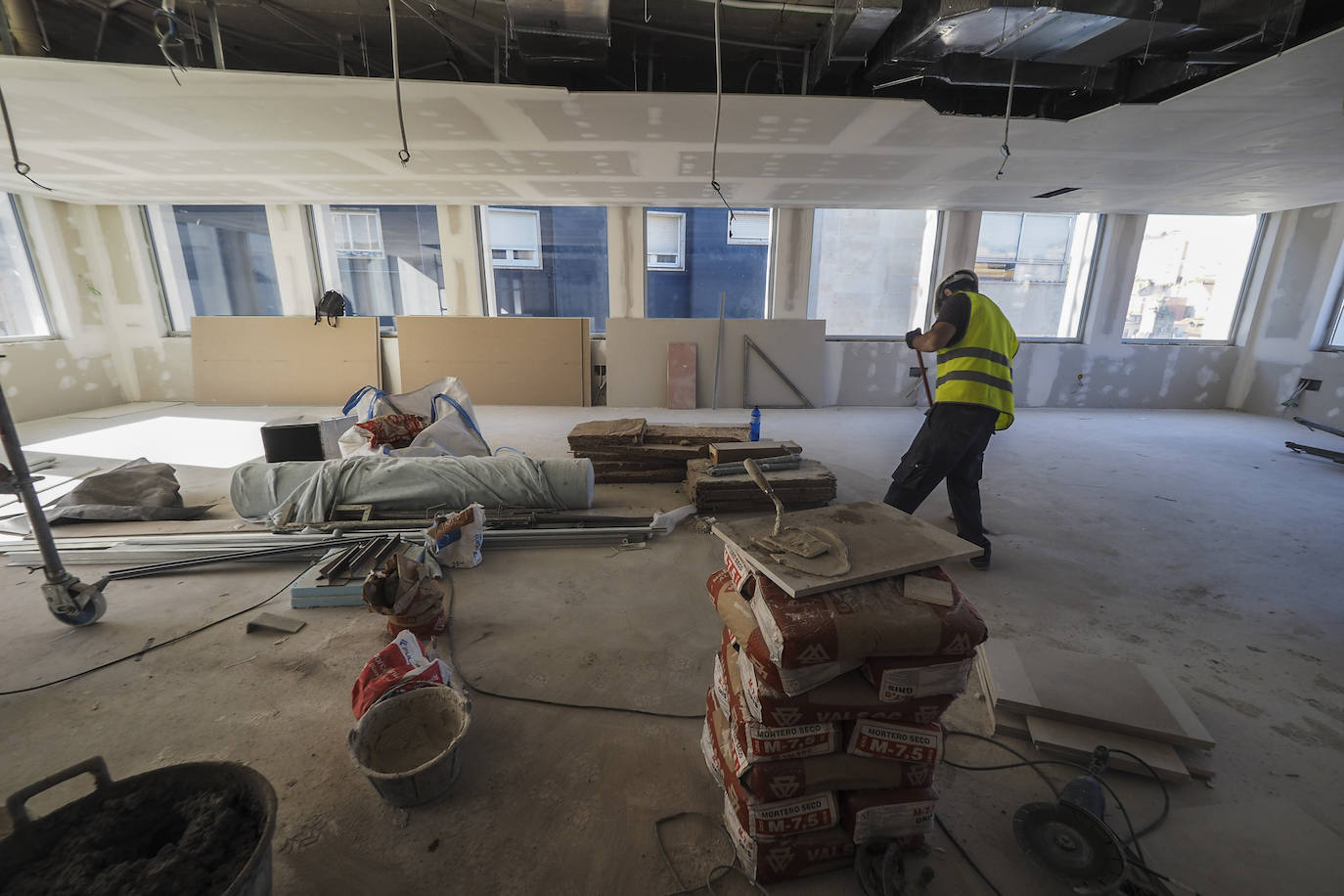 Fotos: Obras en el nuevo edificio municipal de la calle La Paz