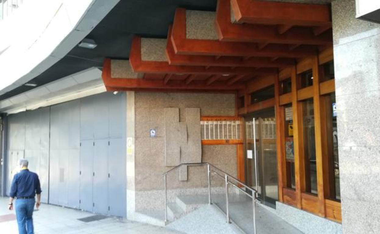 Portal de Oviedo donde tuvo lugar la agresión a la mujer fallecida.