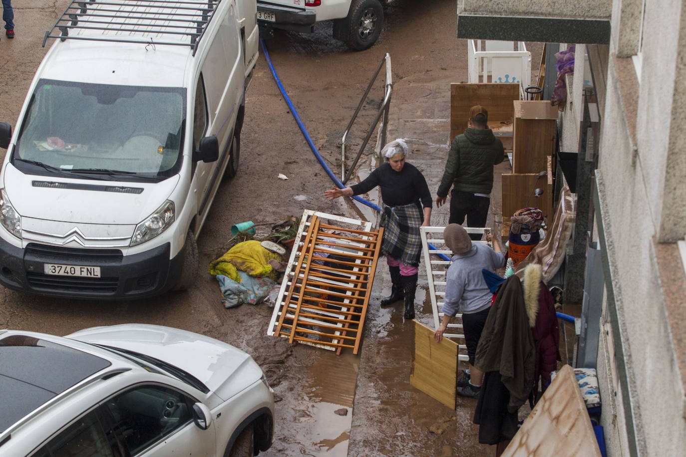 Imagen de archivo de los daños provocados por las inundaciones en Reinosa en diciembre de 2019.