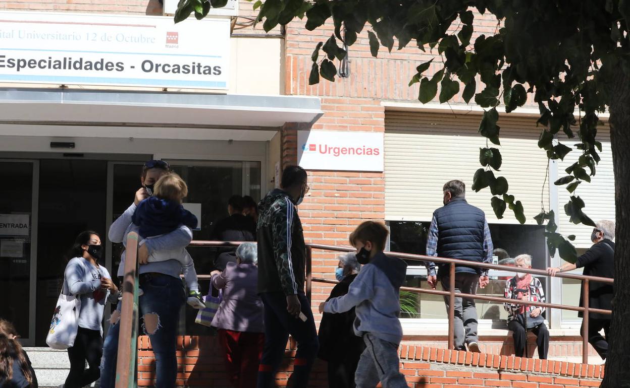 Centro de salud de Orcasitas, nueva zona restringida en Madrid.