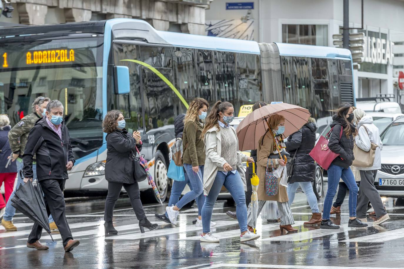 Santander ha sido una de las ciudades donde mas agua ha caído