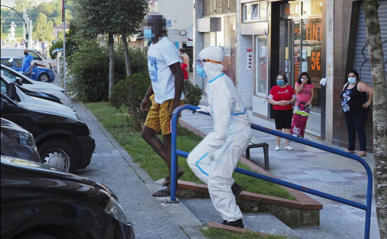 Dispositivo sanitario, este verano en Maliaño.