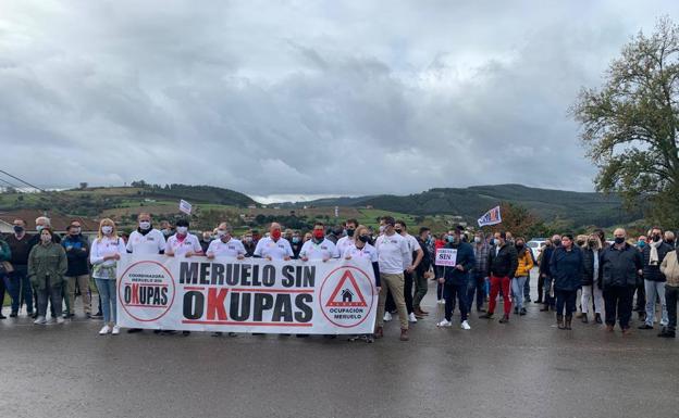 Imágenes de la manifestación celebrada esta mañana.