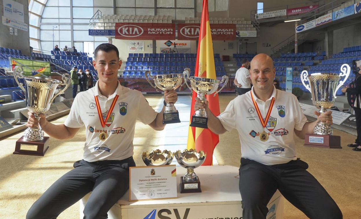 Víctor González y Jesús Salmón ganaron para Peñacastillo el Nacional de parejas.