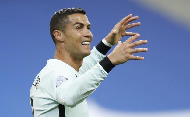 Cristiano Ronaldo, durante el partido entre Francia y Portugal de la Liga de Naciones. 