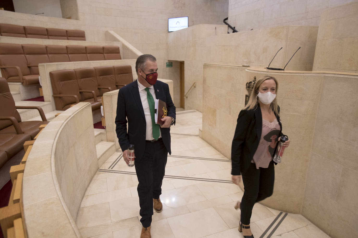 Pleno del Parlamento de Cantabria celebrado este lunes, 19 de octubre de 2020