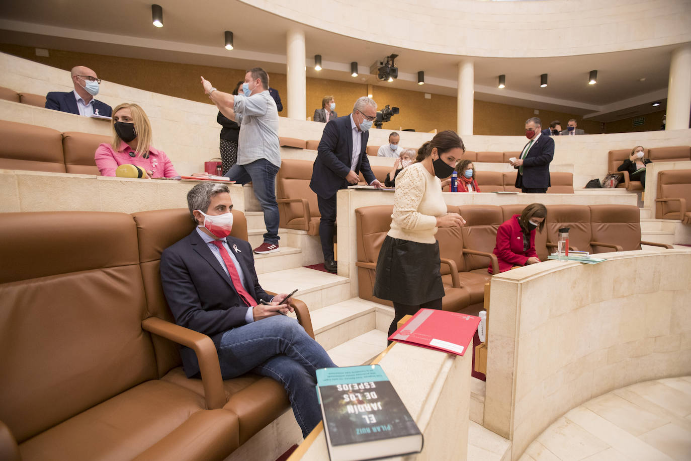 Pleno del Parlamento de Cantabria celebrado este lunes, 19 de octubre de 2020