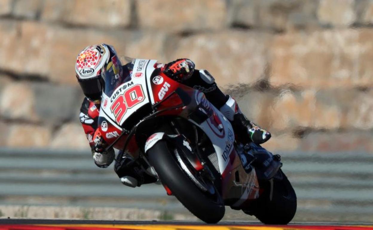 Takaaki Nakagami, en el Motorland de Aragón. 