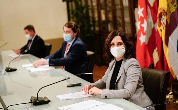 Isabel Díaz Ayuso, durante la reunión. 