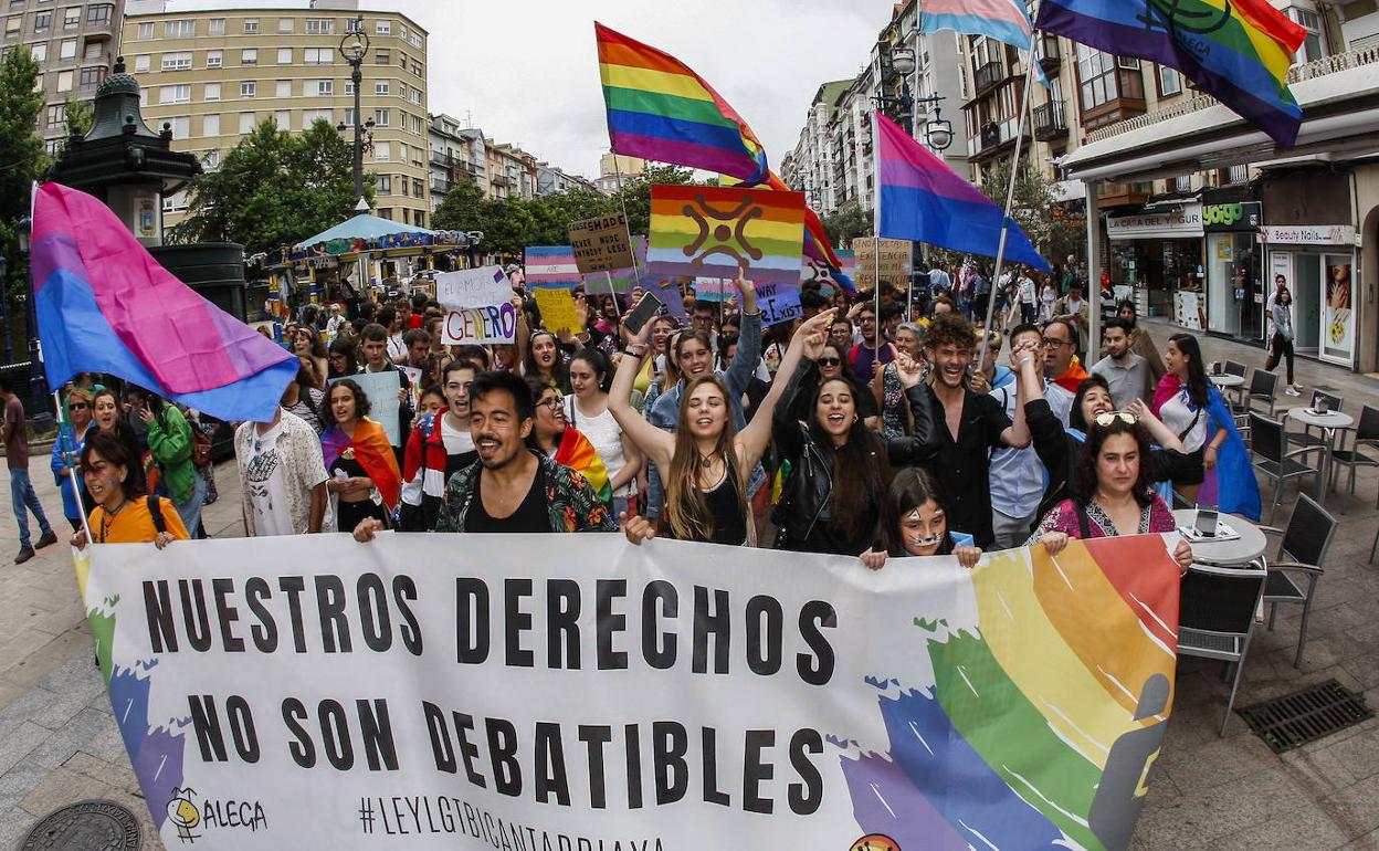 Manifestación del Orgullo en Santander el año pasado.