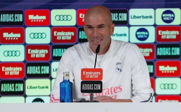 Zinedine Zidane, durante la rueda de prensa. 