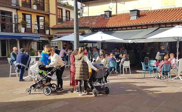 La buena temperatura animó la mañana en San Vicente.