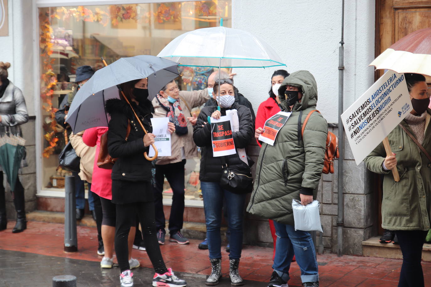 Imagen de los manifestantes en Ampuero.