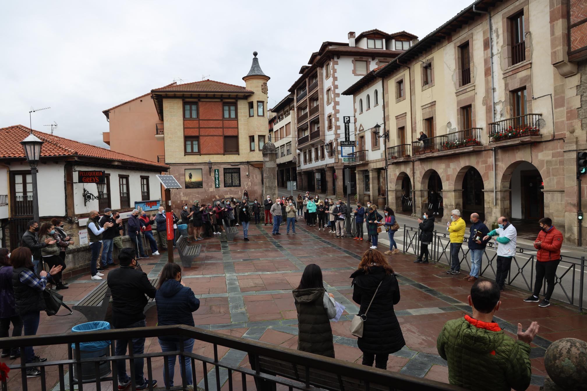 Concentración celebrada en Potes.