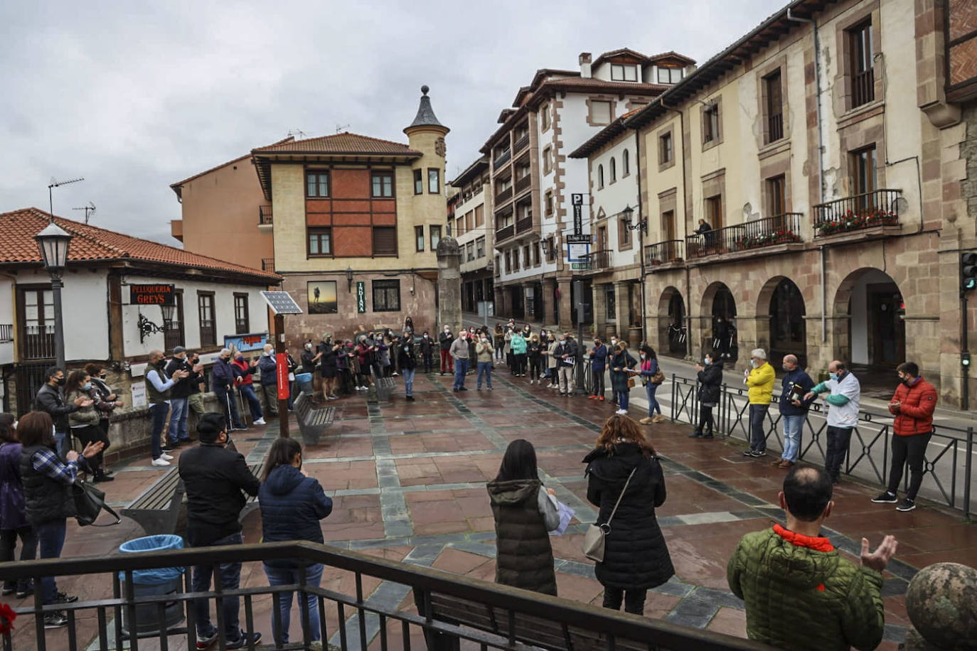 Protesta en Potes.