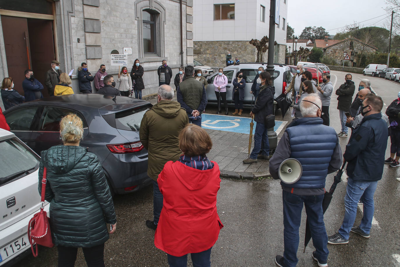 Protesta en Solares.