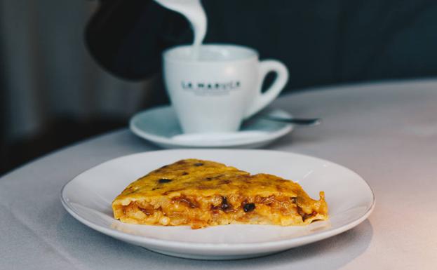 La tortilla, en el desayuno.