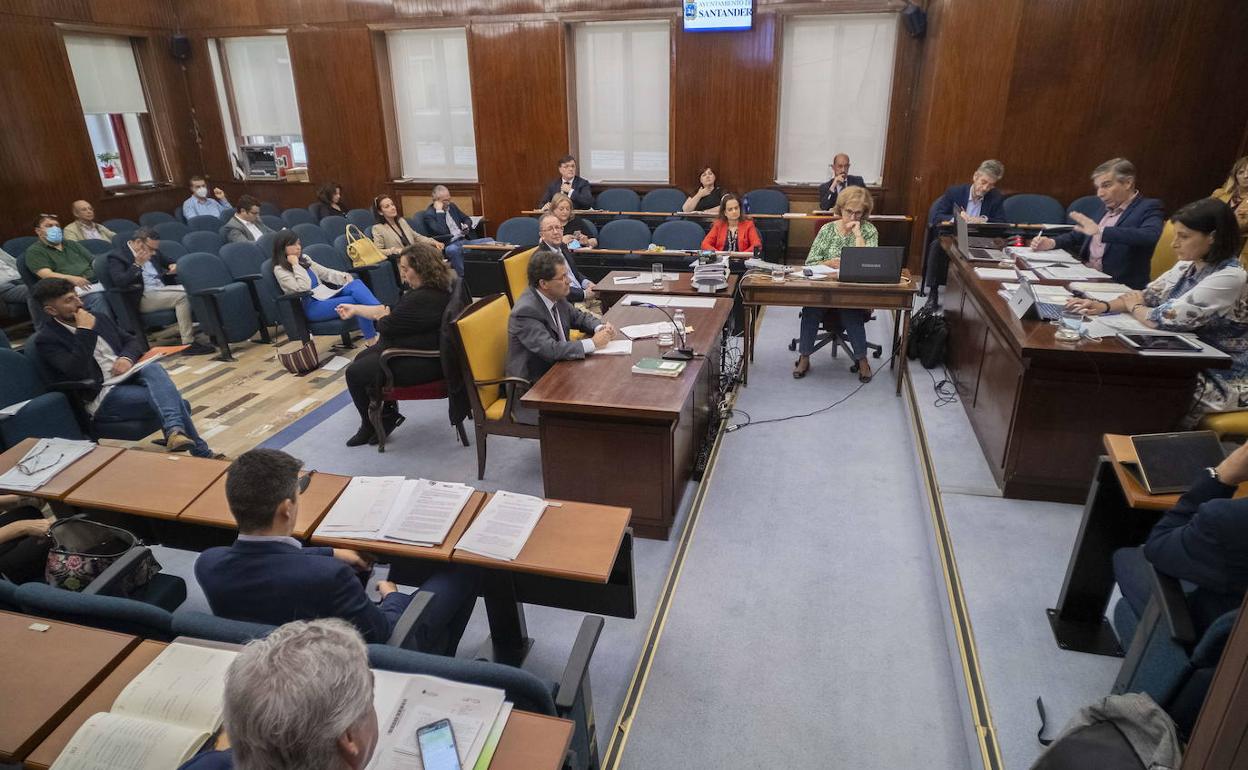 Pleno del Ayuntamiento de Santander.