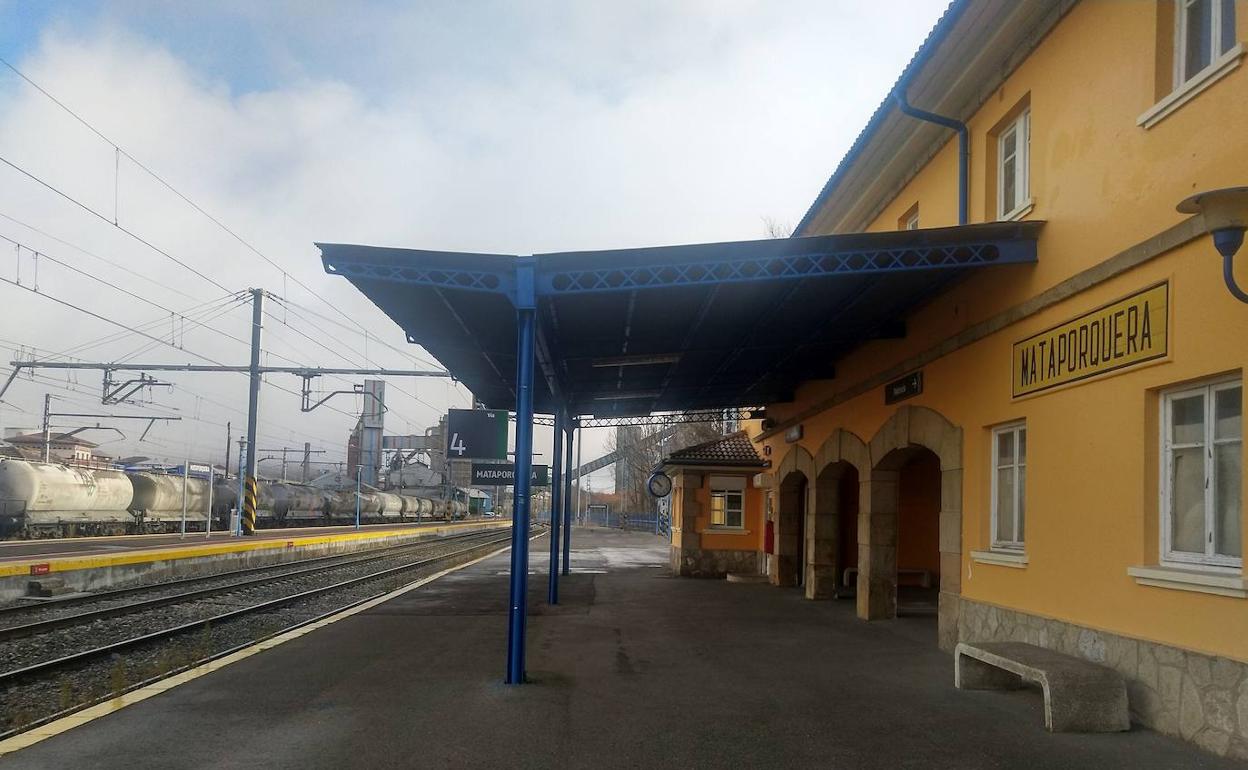 Vista de la estación de Mataporquera