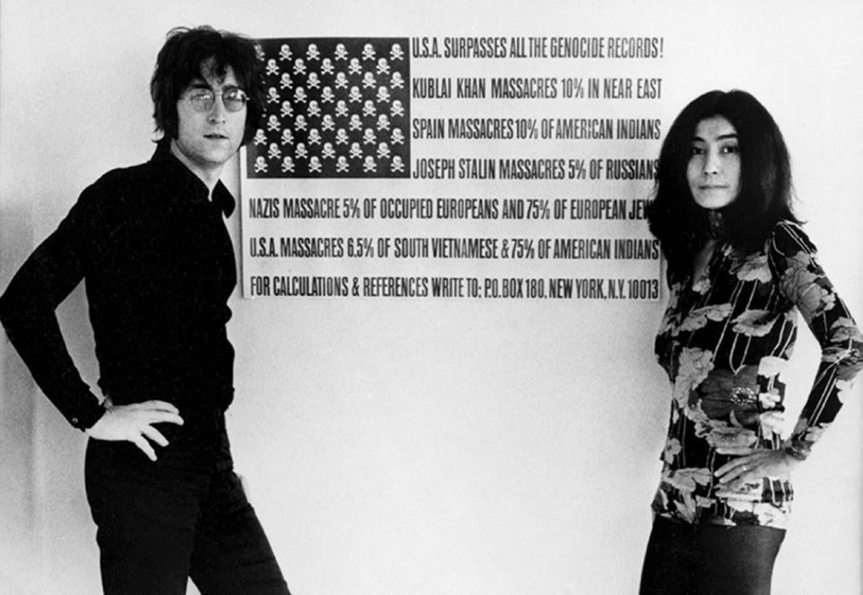  Imagen de John Lennon y Yoko Ono presentada en el documental 'The U.S. vs John Lennon'. 