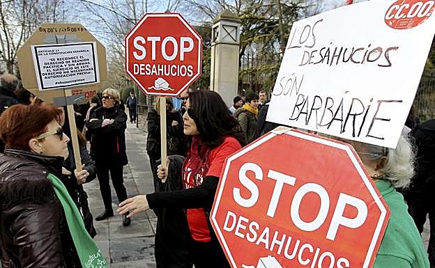 Manifestación antidesahucios. 