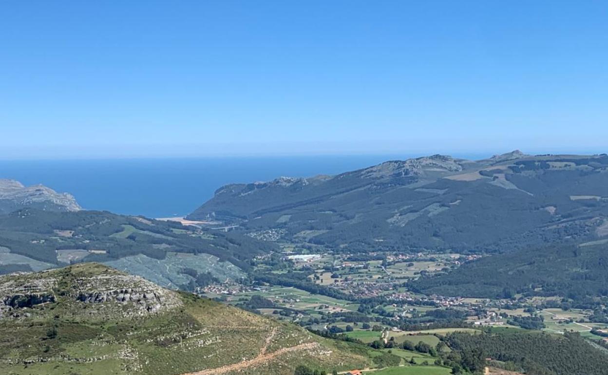 Imagen paisajística del Valle de Guriezo.