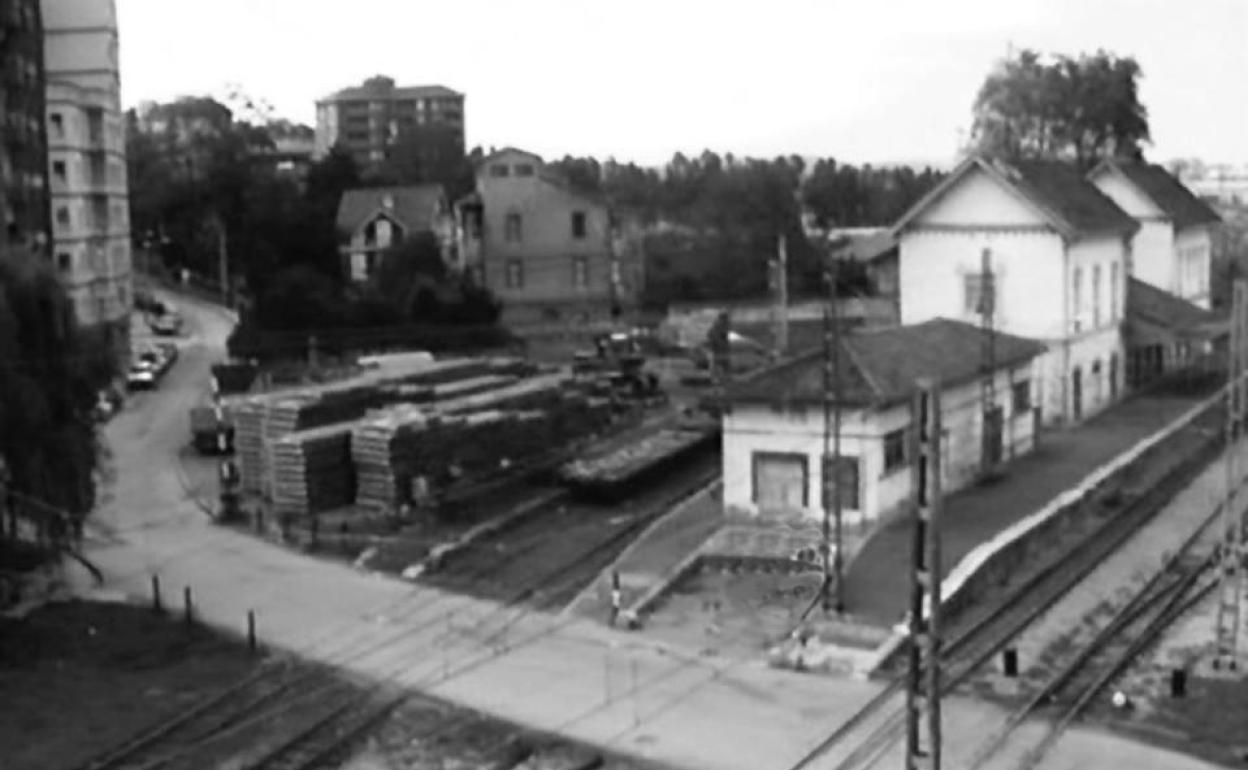 Estación de El Astillero, años 70.