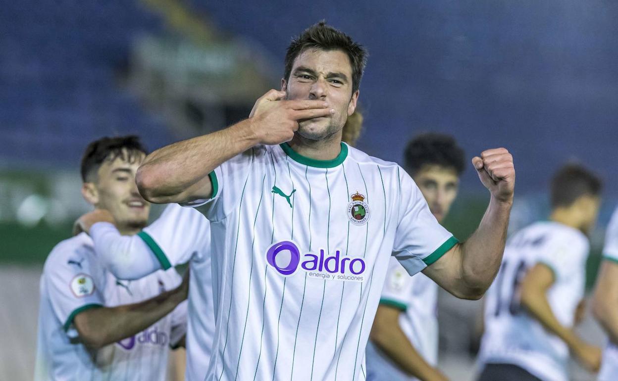 Jon Ander, en el partido ante el Leioa, ha dado positivo por coronavirus.