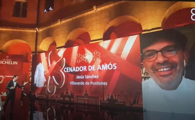 Jesús Sánchez interviene en la gala desde el Cenador de Amos