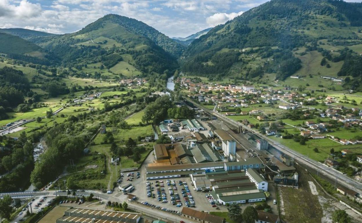 Vista aérea de la planta Nissan de Los Corrales