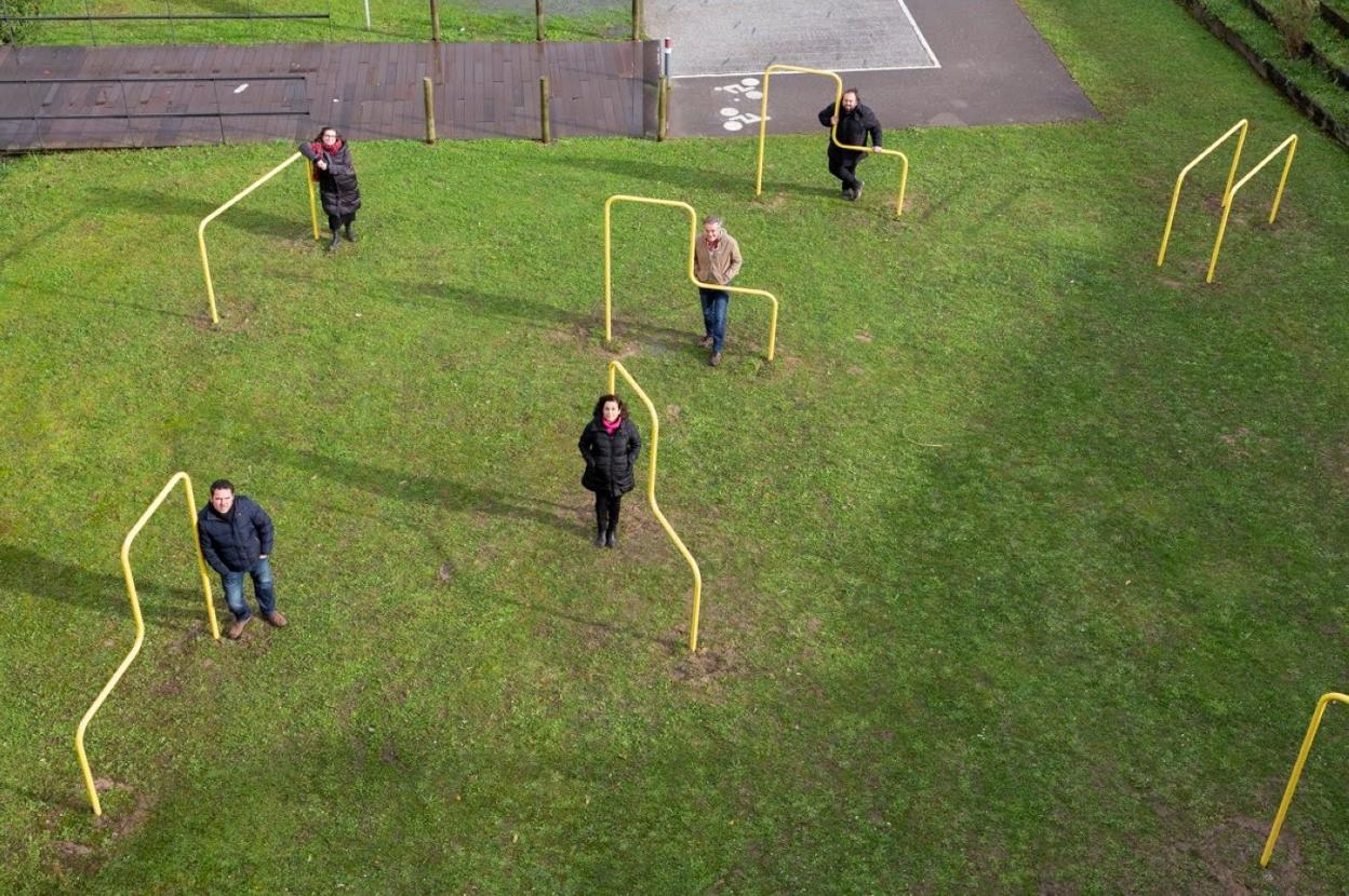 Integrantes del equipo de La ciudad del juego. miriam mora