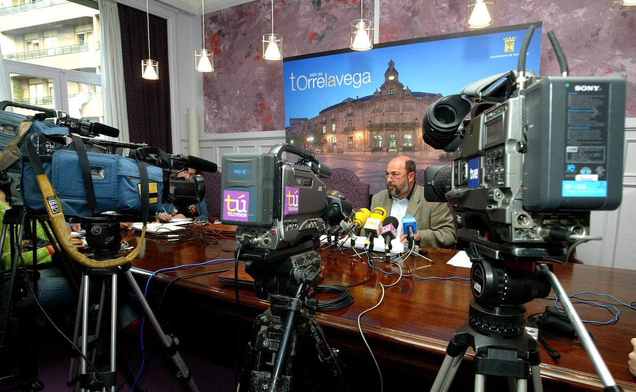 Imagen de archivo de una rueda de prensa 