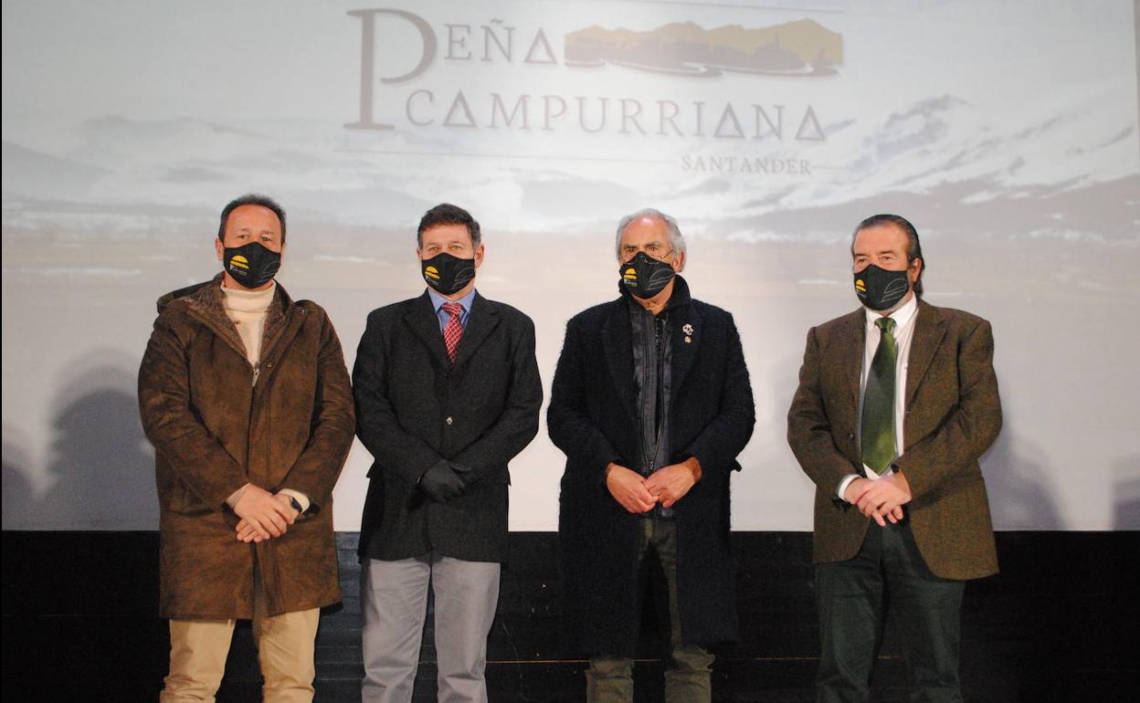 Norberto García, Ignacio de Blas, Alberto Gallo y Luis Ángel Corada, durante el acto.