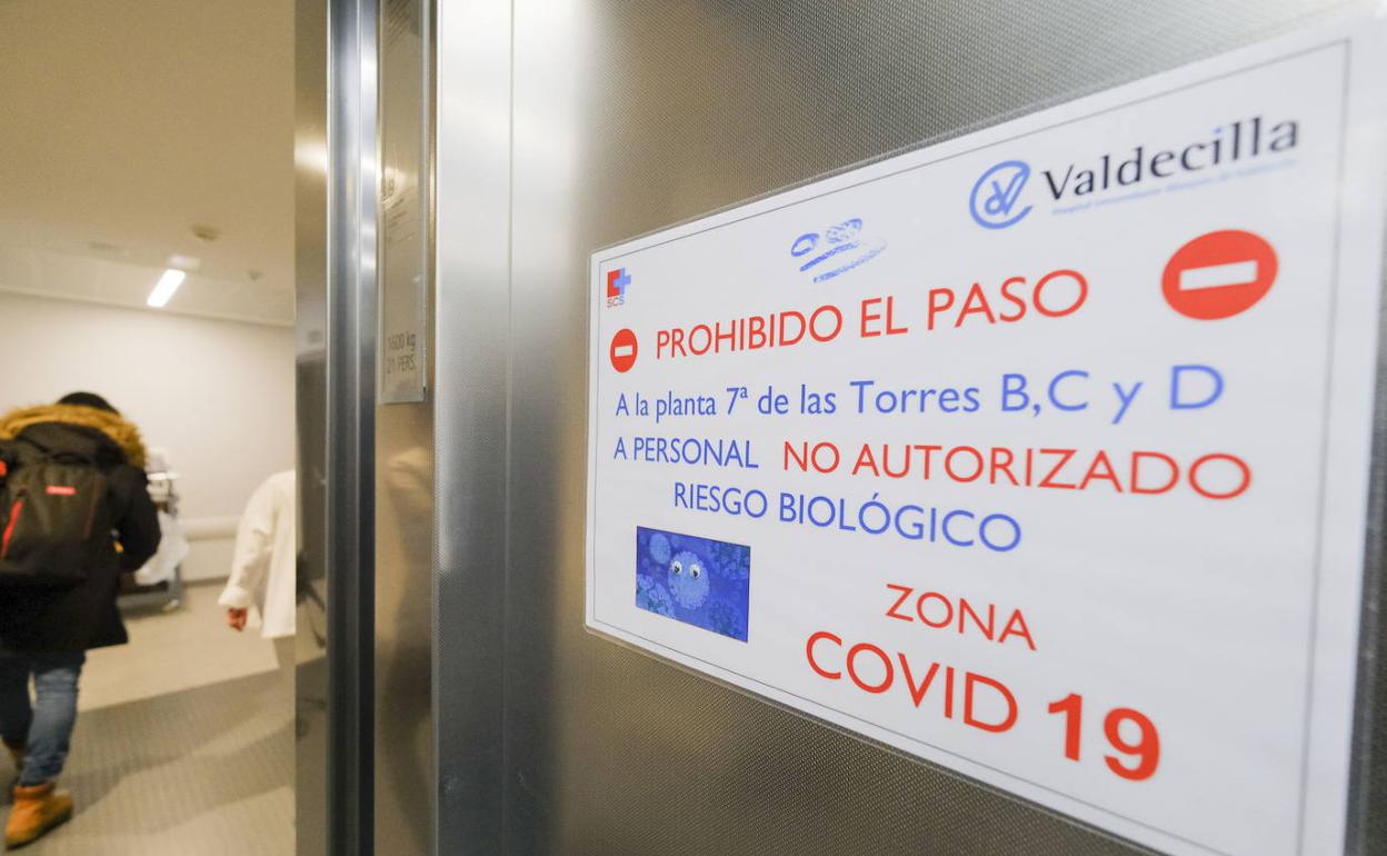 Valdecilla es el hospital cántabro que mayor número de enfermos de covid atiende.