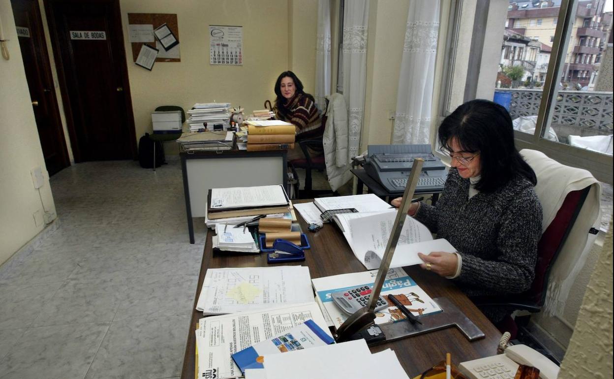Imagen de archivo del interior del Juzgado de Paz de Camargo.