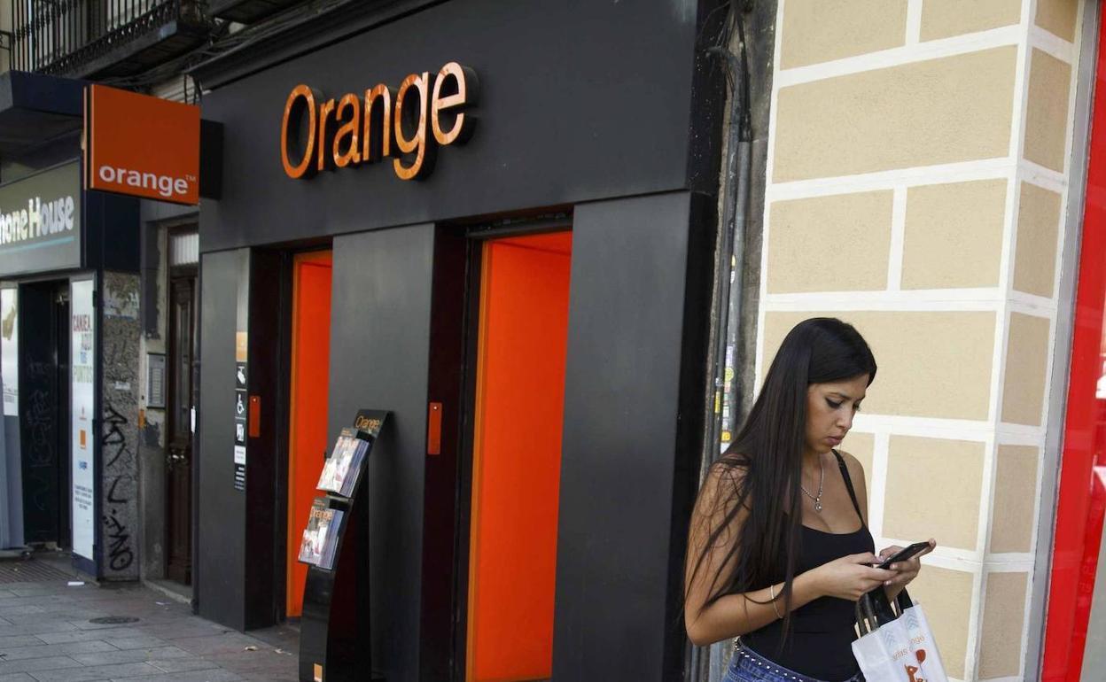 Una tienda de Orange en Madrid.