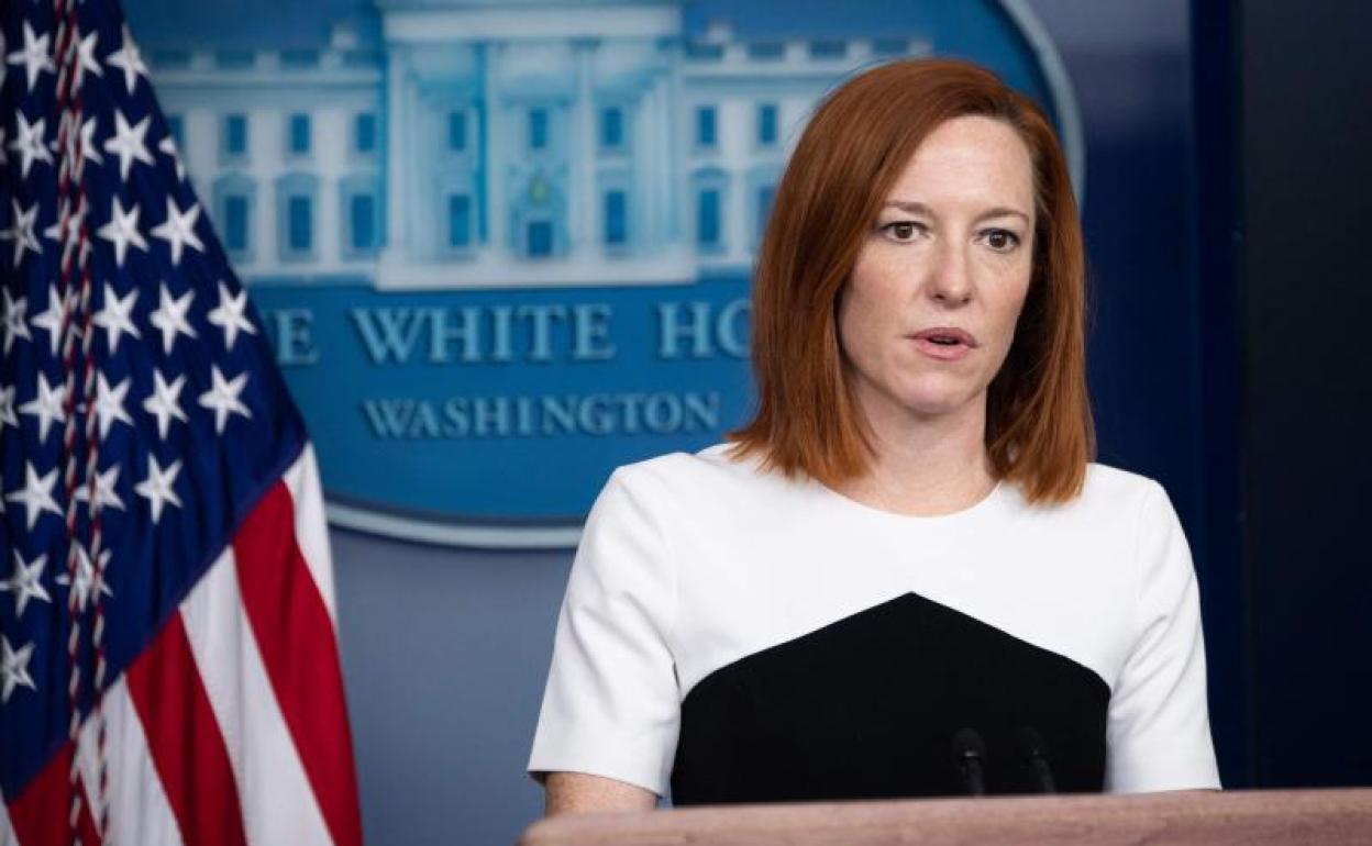 Jen Psaki, portavoz de la Casa Blanca 