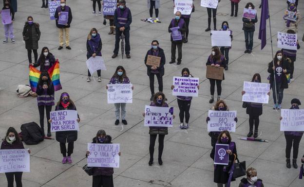 Un 8M «simbólico», pero con la misma fuerza