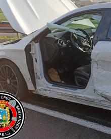 Imagen secundaria 2 - Tres heridos en un choque múltiple en la carretera de Parbayón