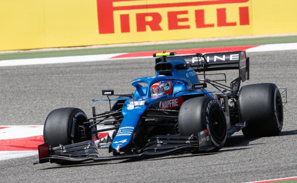 Alonso, con su A521 en los test