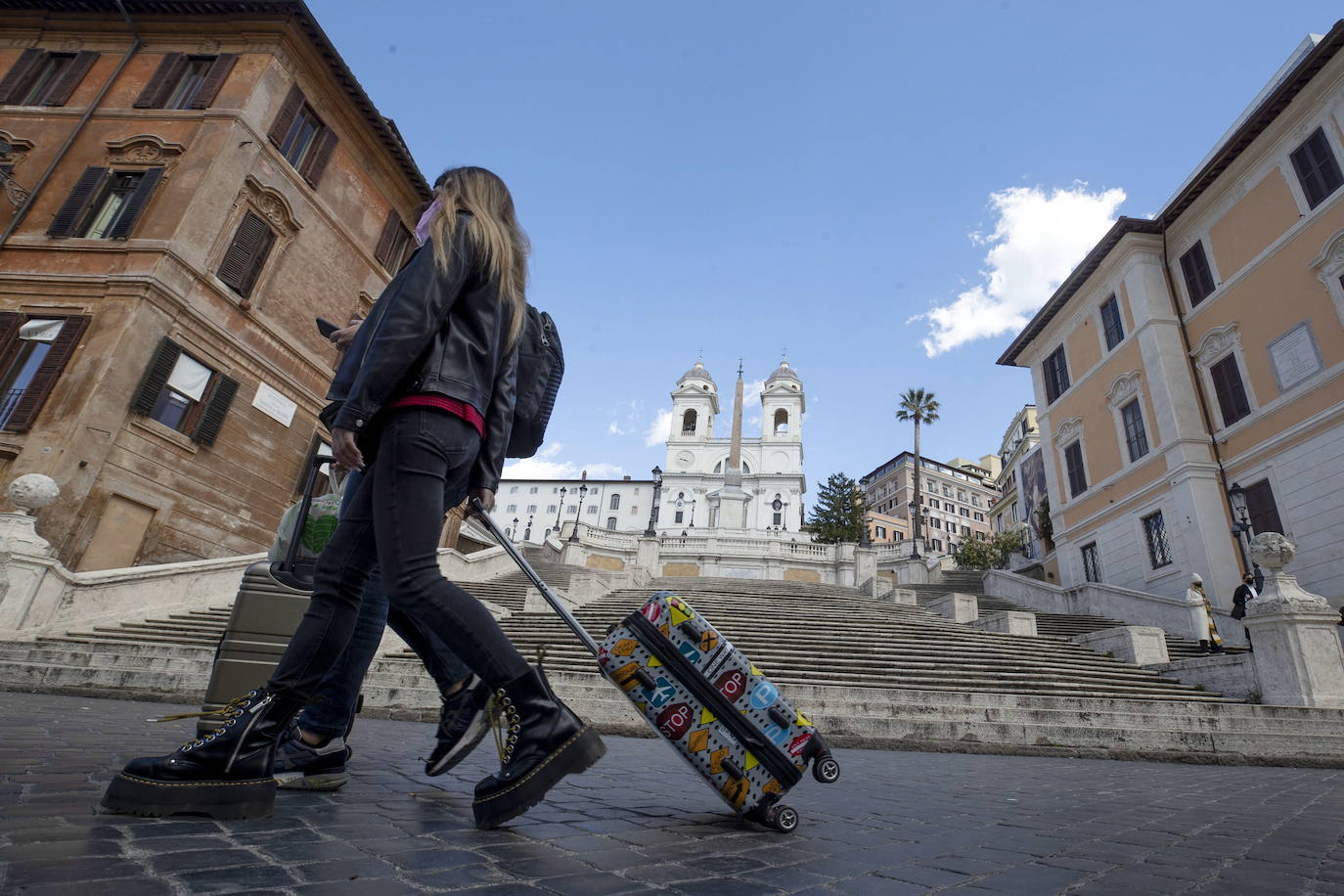 Fotos: Roma, desértica a las puertas de la Semana Santa