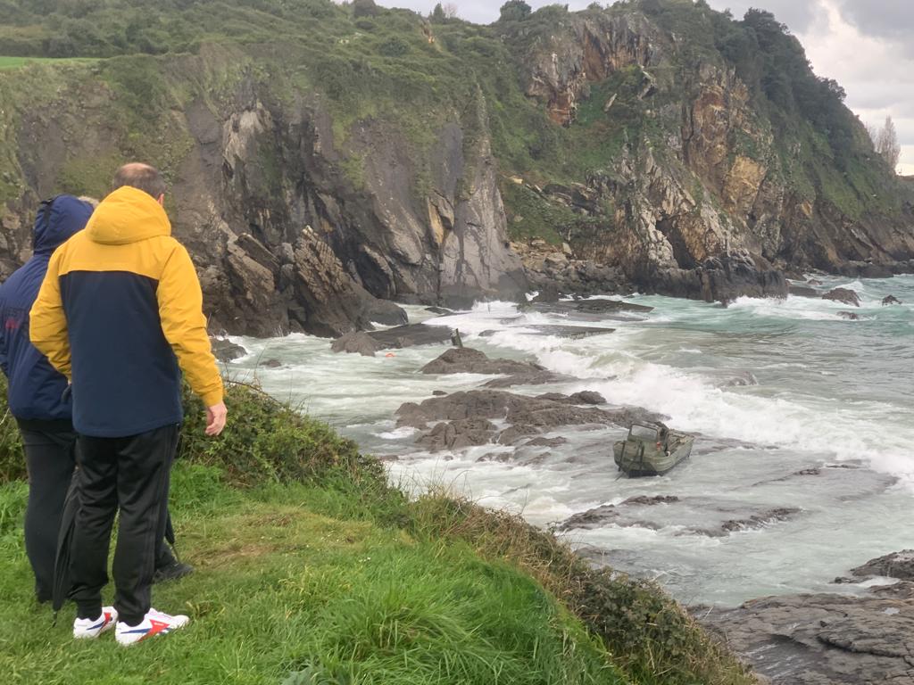 Daños en al menos tres embarcaciones y en la infraestructura que el Ejército construía durante sus maniobras en Castro Urdiales