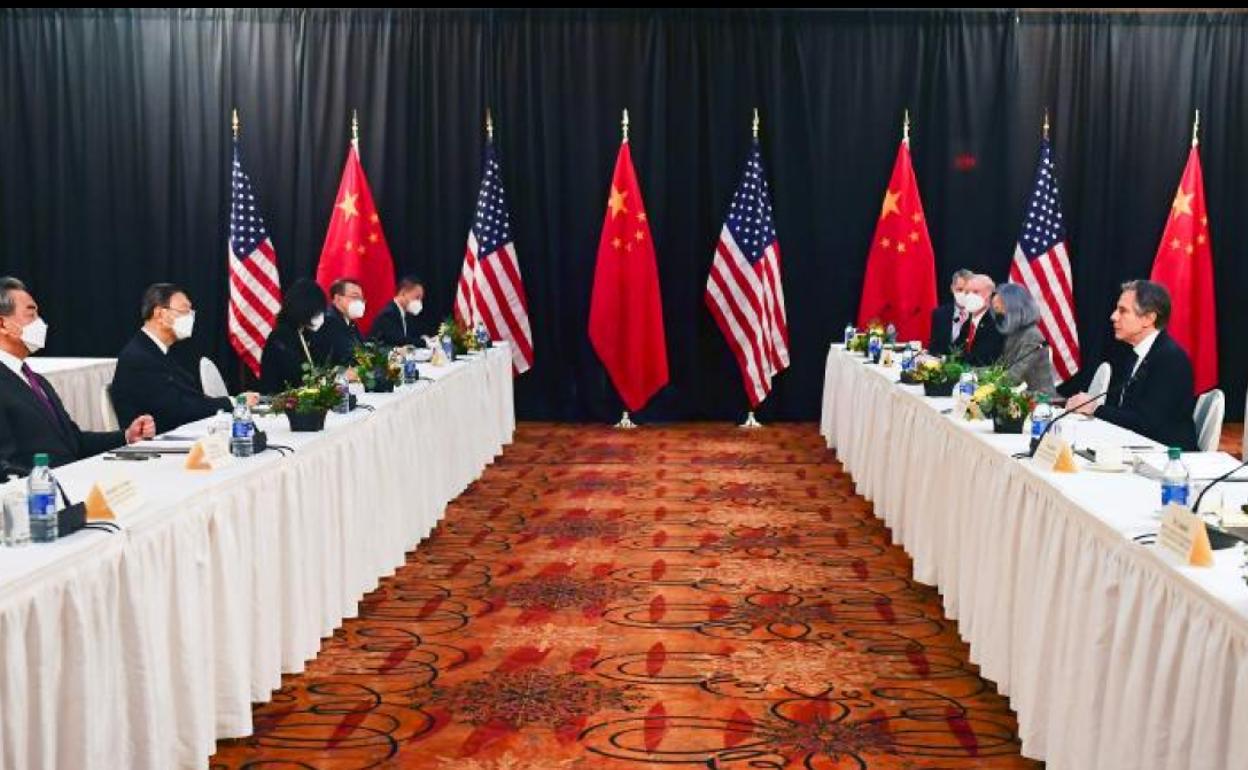 La primera reunión oficial de la era Biden entre funcionarios de alto rango de los gobiernos de Estados Unidos y China se celebró el jueves y viernes en Anchorage.